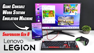 The New 2023 Lenovo Legion Y700 Tablet Is Also A Gaming PC EMU Machine Desktop Mode [upl. by Eldred913]