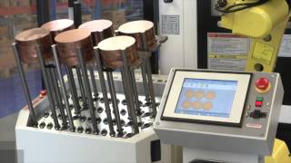 Compact automation for loading CNC lathes [upl. by Southard]