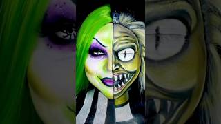 HI I’LL BE YOUR GUIDE 🪲 Beetlejuice HalloweenMakeup MakeupTutorial BeetlejuiceMakeup [upl. by Andrej]