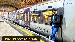 Heathrow Express Train Full Journey from Heathrow Airport to Paddington [upl. by Mehala]