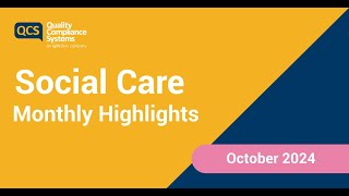 Social Care Monthly Highlights October 2024 [upl. by Leaw]