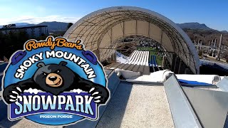 ROWDY BEAR’S SNOW PARK  Pigeon Forge Tennessee  Tennessees Largest Snow Tubing Hill [upl. by Madriene]