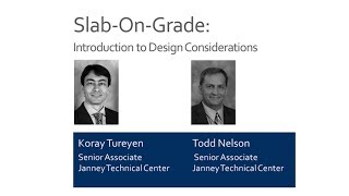 WJE Webinar Series SlabOnGrade Introduction to Design Considerations [upl. by Atteirneh878]