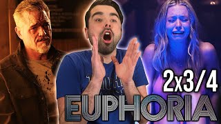 EUPHORIA SEASON 2 EPISODE 4 amp 3 REACTION CAL JACOBS HAD LOST HIS MIND EVERYONE HAS GONE CRAZY [upl. by Atsirhc]