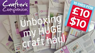 The TRUTH about 7p dies and stamps Craft haul on a budget  Crafters Companion [upl. by Agnizn]