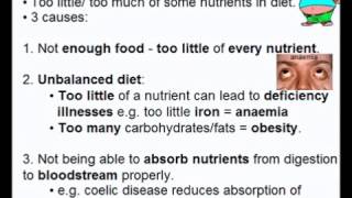 Balanced Diet  A Level AS Biology Revision [upl. by Edea]