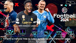 NOVO EFOOTBALL PES PPSSPP 2024 LITE 100 ATUALIZADO BRASILEIRÃO EUROPEUNOVAS TRANSFERÊNCIAS✅ [upl. by Dich]