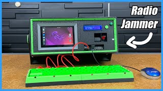 DIY Hacking Cyberdeck with Desktop Parts and Functional Radio Jammer [upl. by Anirb]