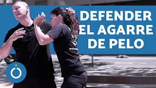 KRAV MAGA para MUJERES  Defensa personal AGARRE PELO [upl. by Nnasor]