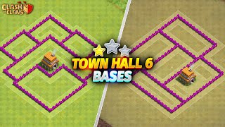 🔥 NEW TH6 Base Link Best Town Hall 6 Base for TrophyWarHybridFarming  Clash of Clans 🏆 [upl. by Ebert]