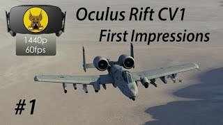 Oculus Rift CV1 First Impressions in DCS World  A10C Warthog VR Mission [upl. by Drahcir]