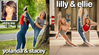 DANCE MOMS vs DAUGHTERS Funny Photo Challenge with Lilly amp Ellie  ft Abby Lee Miller [upl. by Yztim]