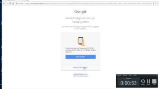 Gmail Hesabı Kurtarma Ve Şifremi Unuttum Çözümü [upl. by Macintosh141]