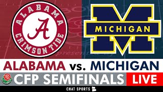 Alabama vs Michigan Live Streaming Scoreboard PlayByPlay Highlights 2024 CFP Semifinal On ESPN [upl. by Gaige]