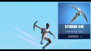 STUDDED AXE Fortnite Gameplay [upl. by Faires]