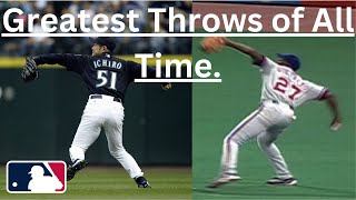 Top 10 Outfield throws in MLB History [upl. by Ayhtin]