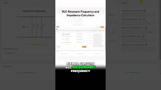 RLC Resonant Frequency and Impedance Calculator pcb pcbdesign shorts [upl. by Naashom346]