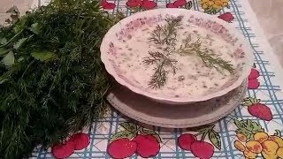 Dovğanın hazırlanması Bakı Dovğası  Довга кефирный суп Yogurt çorbası tarifi Yogurt soup [upl. by Anairol27]