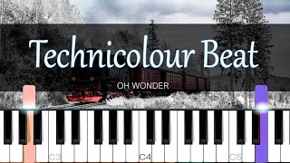 Technicolour Beat  Oh Wonder Piano Tutorial  SHEET MUSIC  MIDI 🔥 [upl. by Lemert]