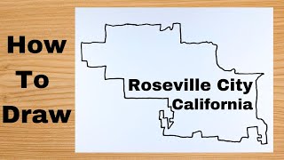 Drawing Roseville City Map  United States [upl. by Kalie]