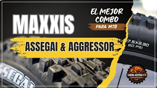 🔥 ¿El Mejor combo DH  Cubierta Maxxis AGGRESSOR amp ASSEGAI [upl. by Helbona]