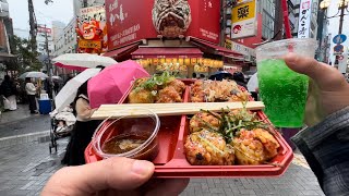 10 Best Street food in Osaka Japan 🍙🍡 [upl. by Meil155]