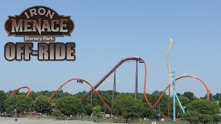 Iron Menace OffRide Footage Dorney Park Newfor2024 BampM Dive Coaster  NonCopyright [upl. by Hpseoj]