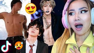 MR LOVER 👀💜 BTS ‘BOMBASTIC’ TIKTOK THREAD  REACTION [upl. by Atnohsal237]