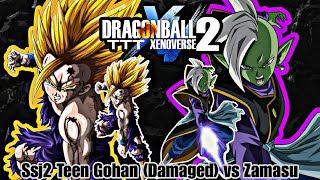 Ssj2 Teen Gohan Damaged vs Zamasu  Dragon Ball TTT Xenoverse 2  DBZ TTT MOD [upl. by Nett445]