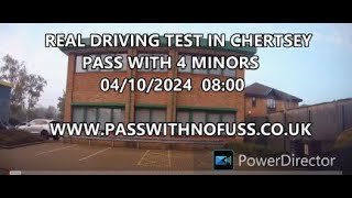 REAL DRIVING TEST ROUTE IN CHERTSEY 3 [upl. by Alexa]