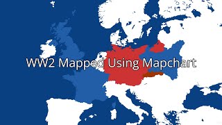 The Second World War In Europe Mapped Using Mapchart [upl. by Ozkum76]