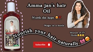 My favourite hair oil ✨  Amma jans hair oil Haircare 🎀✨ [upl. by Sacha]