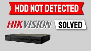 Hikvision NVR Hard Drive Not Detected [upl. by Nalani436]