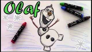 Die Eiskönigin Schneemann Olaf von Disney zeichnen I schnell und einfach [upl. by Seed]