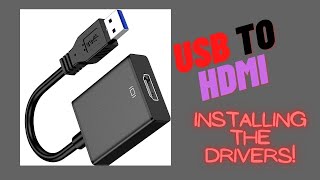 USB to HDMI Driver Installation [upl. by Xonnel227]