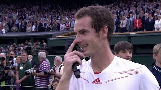 Andy Murrays Funniest Wimbledon Moments [upl. by Nnanerak]