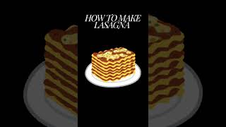 How to make lasagna recipe shorts [upl. by Brnaby124]