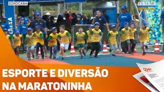 Esporte e diversão na maratoninha  TV SOROCABASBT [upl. by Eednam]