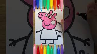 Come Disegnare e Colorare Peppa Pig  Tutorial per Bambini  Disegno Peppa Pig [upl. by Lihka]