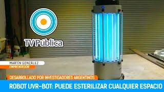 Entrevista a UVRBot en la TVPublica Robot UVC Antiviral y Bactericida [upl. by Sabine]