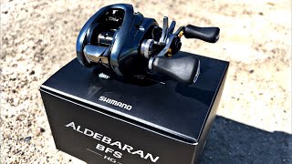 Shimano Aldebaran BFS UnboxingTesting JDM Reel [upl. by Emiolhs]