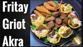 FRITAY How to make plantain cups Griot and Akra [upl. by Mogerly675]