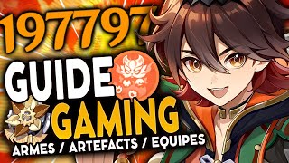 LE 5⭐ CACHÉ  Guide GAMING Artéfacts Teams amp Armes   Genshin Impact [upl. by Travus701]