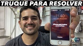 Como DESBLOQUEAR IPHONE INATIVO rapidamente ⛔️ CONECTE AO ITUNES melhor método [upl. by Adnirol]