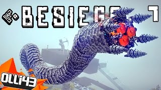 AWESOME BESIEGE CREATIONS GIANT WORM Besiege Gameplay Part 7 [upl. by Monah]