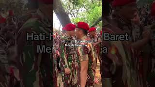 DANJEN KOPASSUS 🔥 KOMANDO DI HUT TNI tentaraindonesia kopassus shorts [upl. by Nannie]