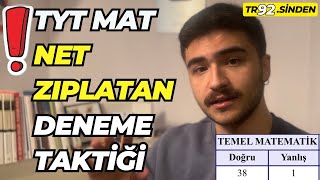 TYT MAT NETLERİ UÇURAN DENEME TAKTİĞİ [upl. by Gifford]