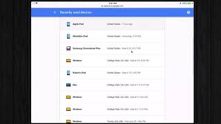 Google My Account Device Activity [upl. by Zavras]