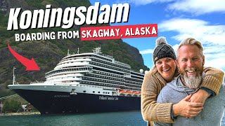 Boarding HAL Koningsdam in Skagway Alaska Cruise Tour [upl. by Ocire]