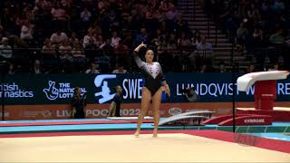 BACSKAY Csenge Maria HUN  2022 Artistic Worlds Liverpool GBR  Qualifications Floor Exercise [upl. by Lotsyrk]